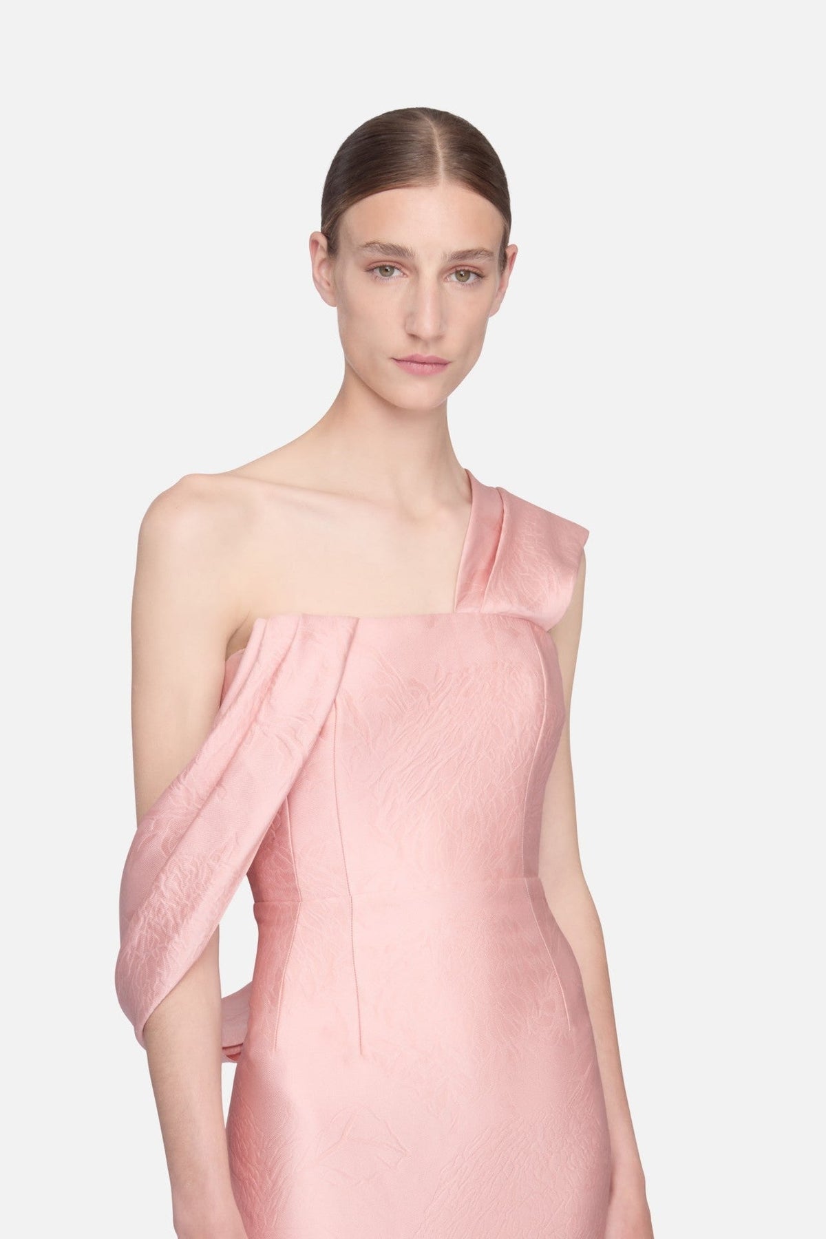 Kiana Dress Pink Embossed Cloque