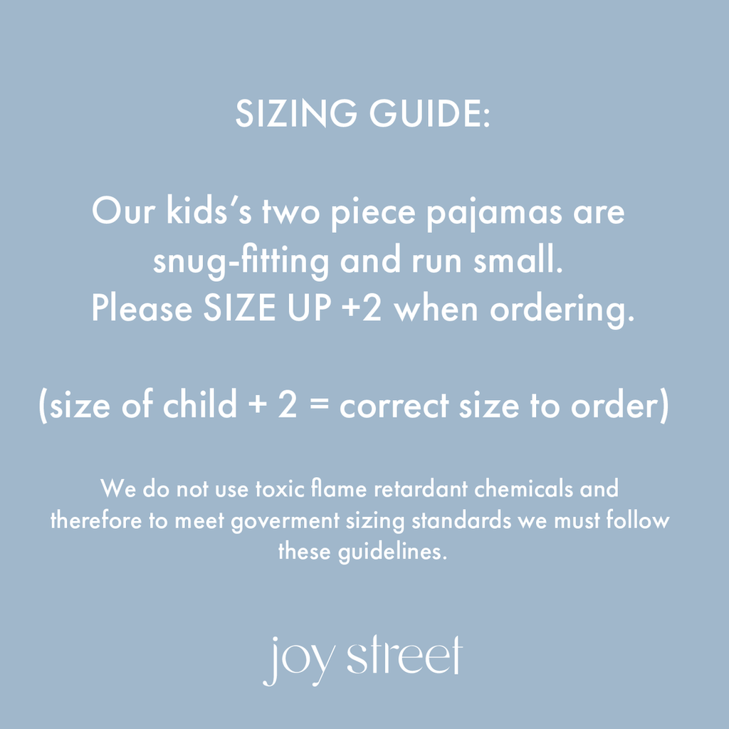 Houston Two Piece Kids Pajamas in Buffalo Bayou Blue