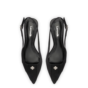 Maxine Pump In Black Fabric