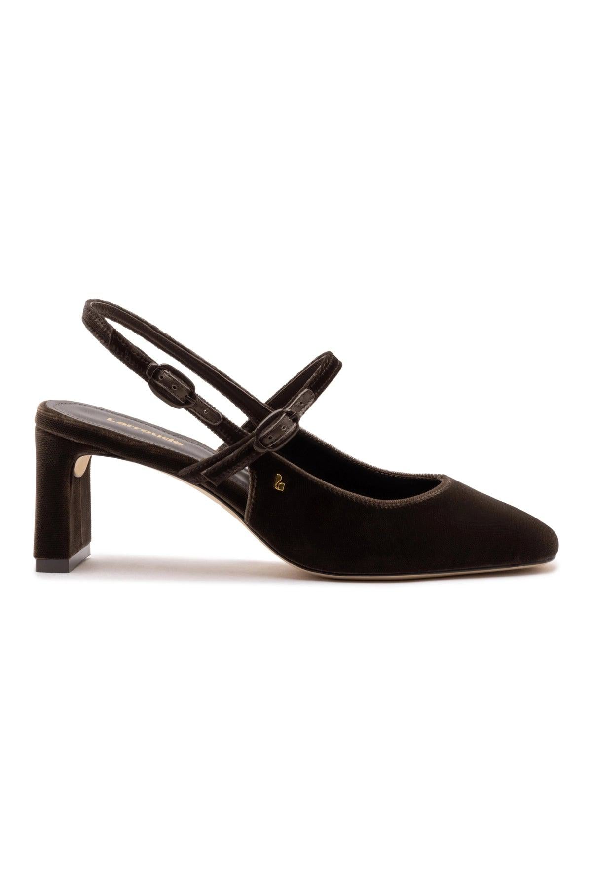 Georgina Pump In Brown Velvet