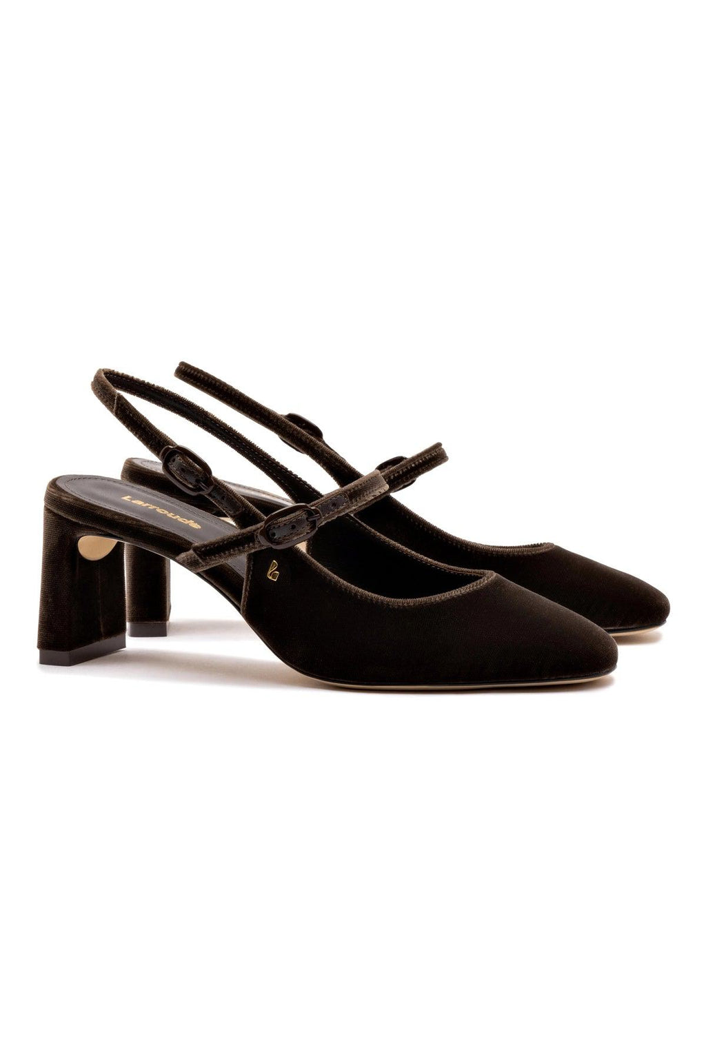 Georgina Pump In Brown Velvet
