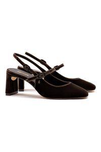 Georgina Pump In Brown Velvet