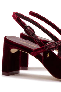 Georgina Pump In Wine Velvet