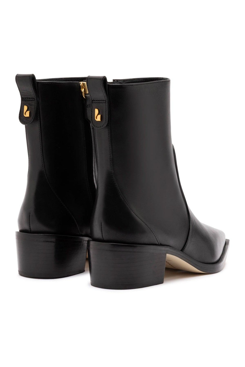 Florencia Low Boot In Black Leather