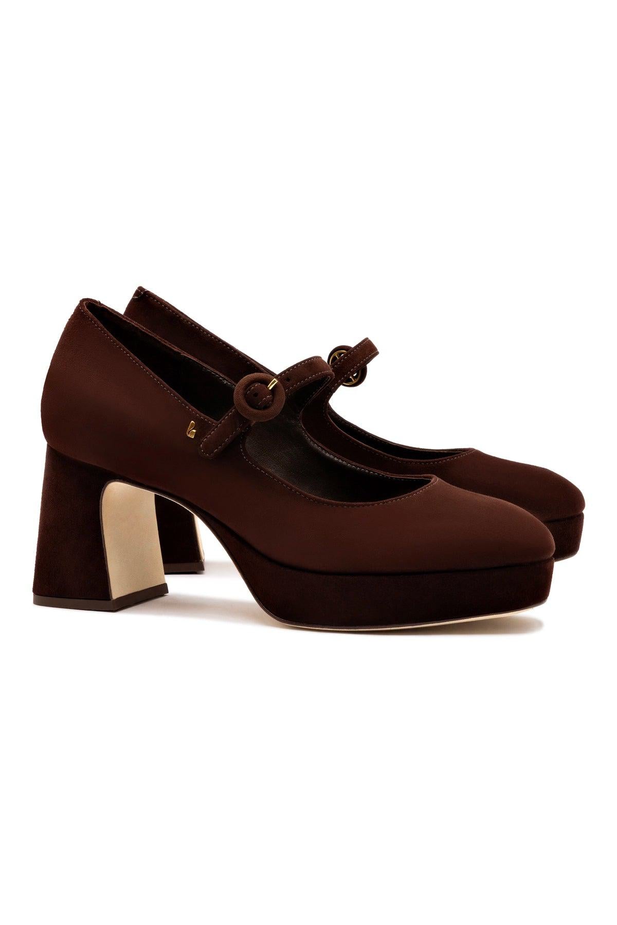 Blair Platform In Brown Leather