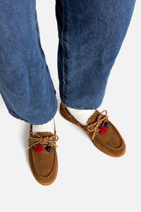 Cyprus Boat Shoe In Russet Suede