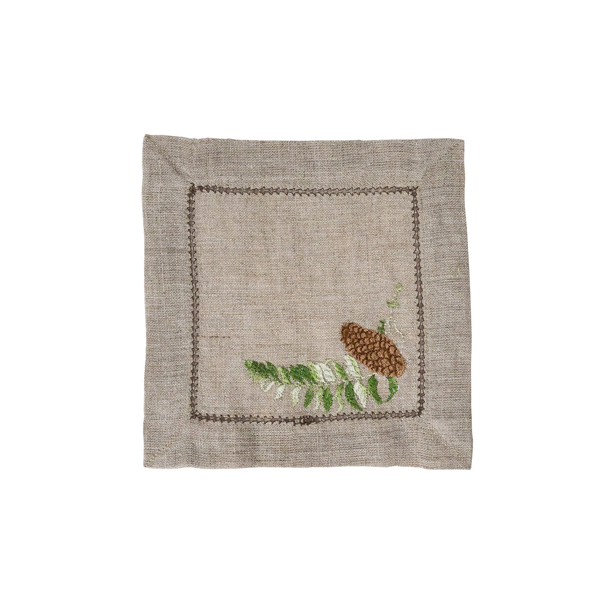 Forest Walk Cocktail Napkin Assorted in Multi, Set of 4