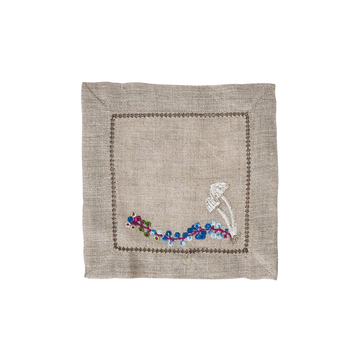 Forest Walk Cocktail Napkin Assorted in Multi, Set of 4