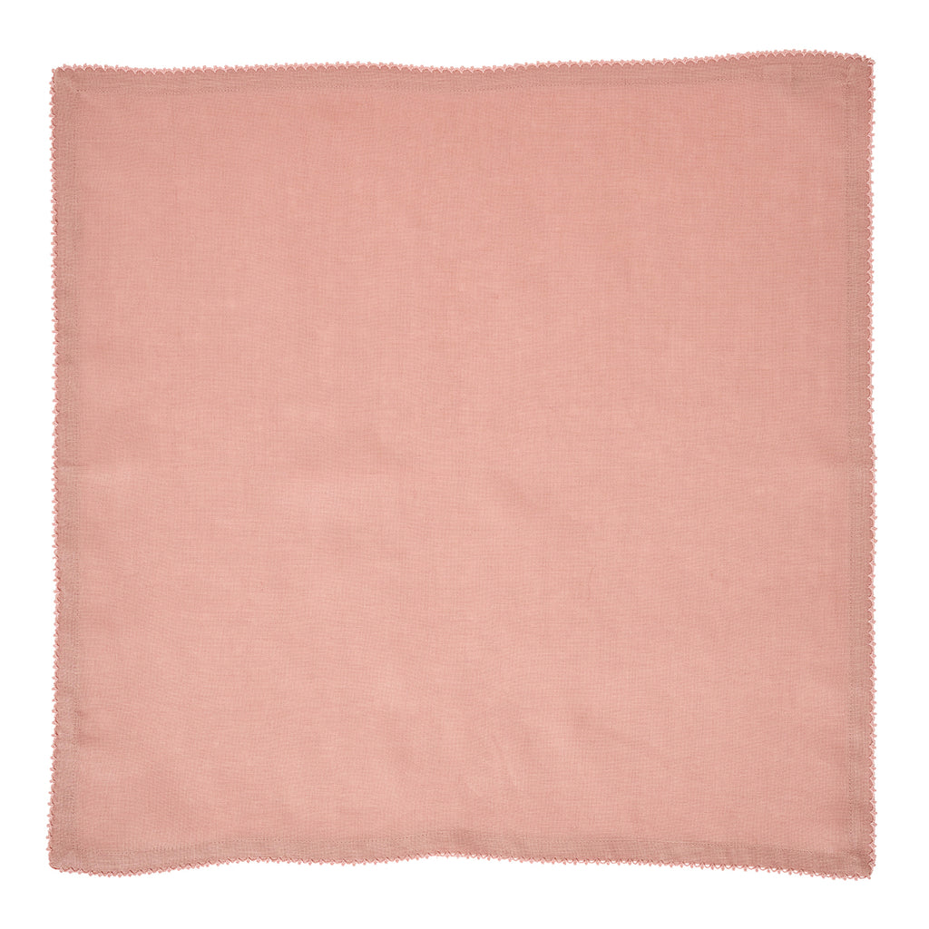 Berry Scallop Napkin in Pink, Set of 4
