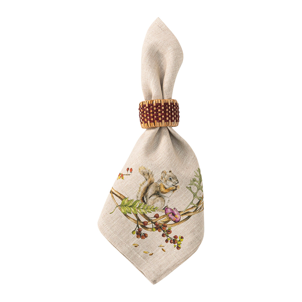 Forest Walk Animal Napkin, Set of 4