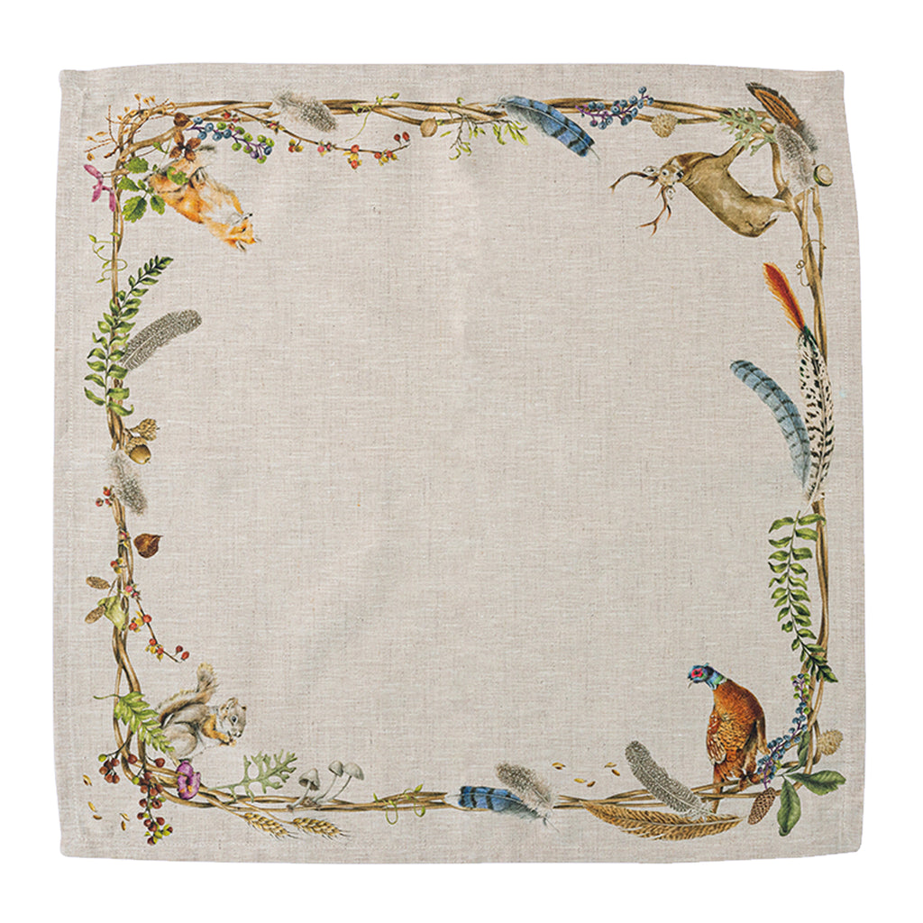 Forest Walk Animal Napkin, Set of 4