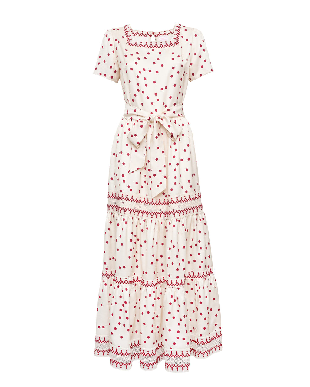 Lisandra Maxi Dress in Cherry Drops