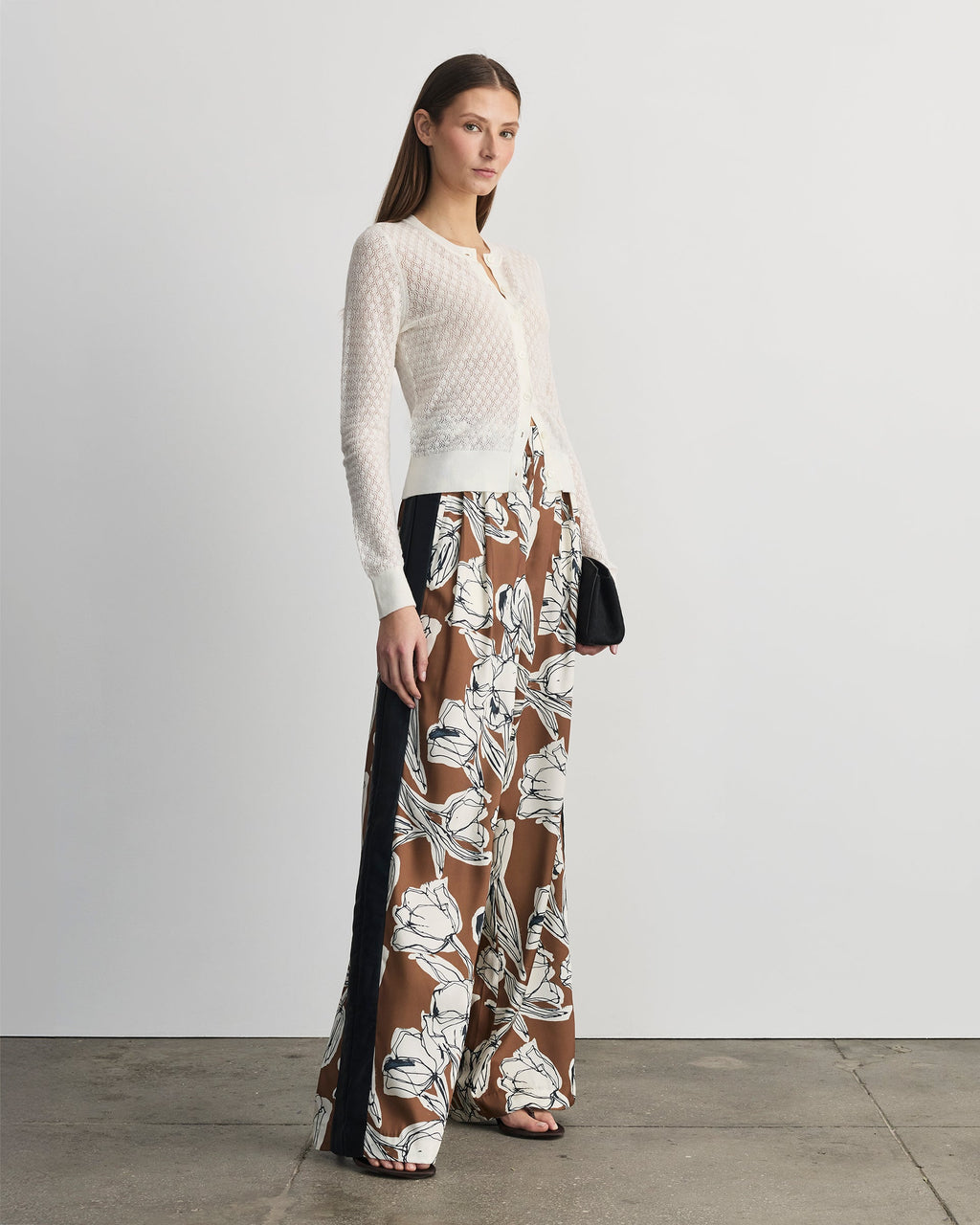 Lisa Knit Cardigan in Ivory