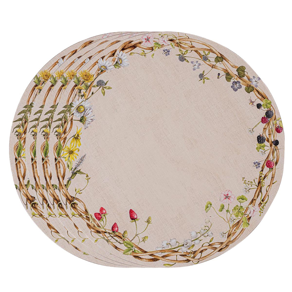 Meadow Walk Placemat in Multi, Set of 4