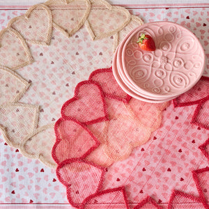 Heart Placemat in Pink