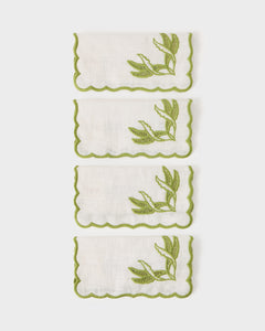 DESTREE x Cabana Embroidered Cocktail Napkins, Set of 4