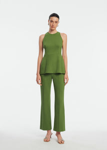Textured Jersey Sleeveless Top in Cactus