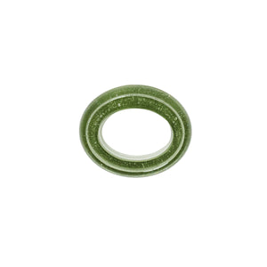 Provence Napkin Ring in Basil, Set of 4