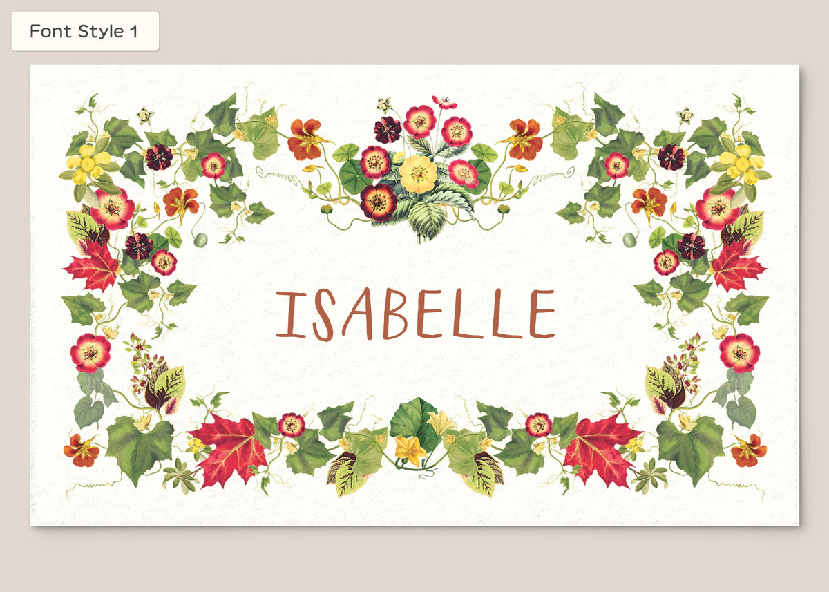 Place Card Form