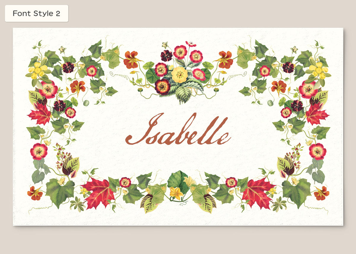 Place Card Form