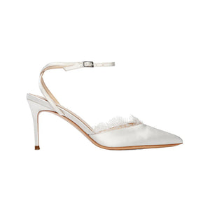 Lace 80 in White Satin