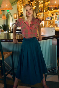 Maison Skirt in Petrol Green
