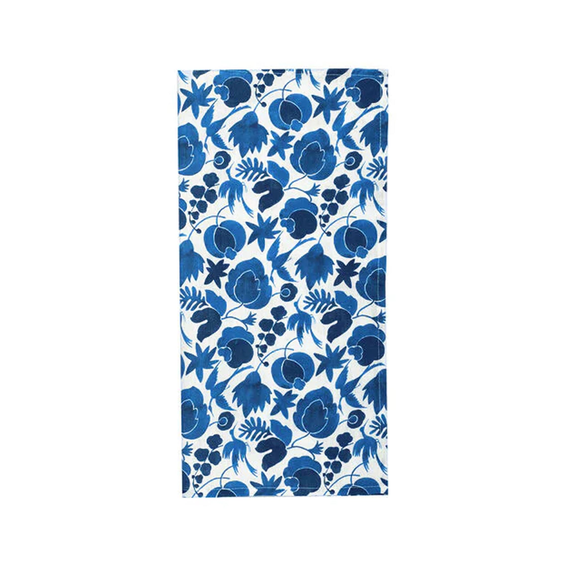Large Napkins in Wildbird Blue, Set of 2