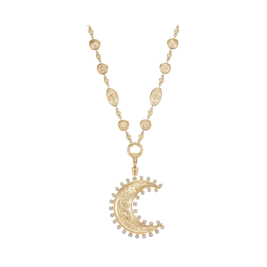 Large Southwestern Moon & Sun Necklace