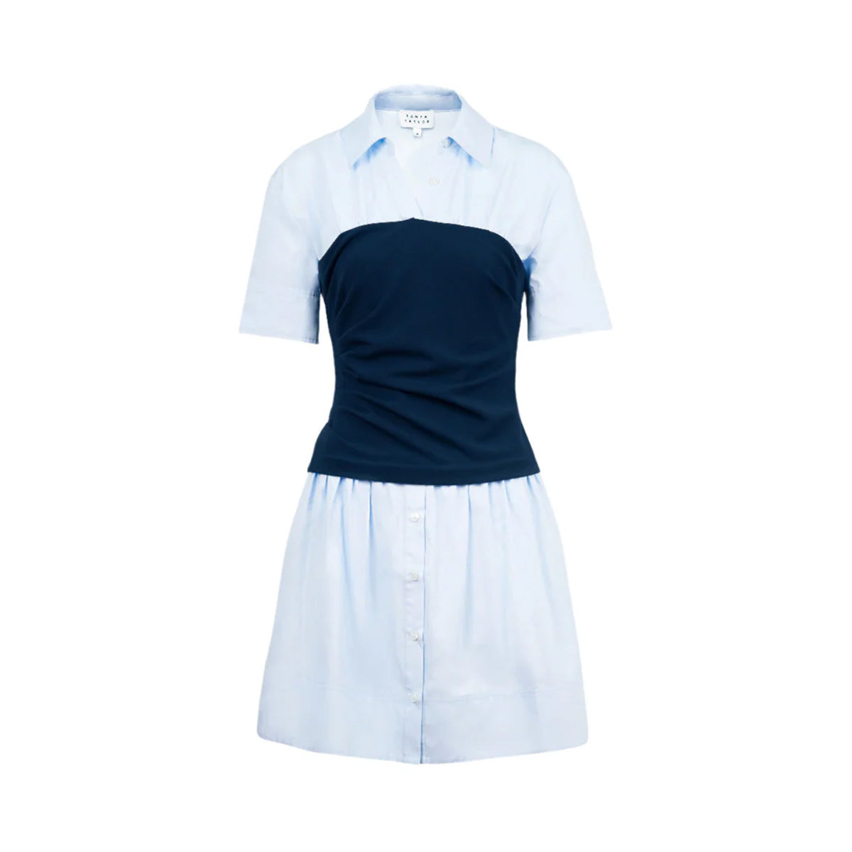 Leanne Dress in Oxford Blue & Maritime Blue