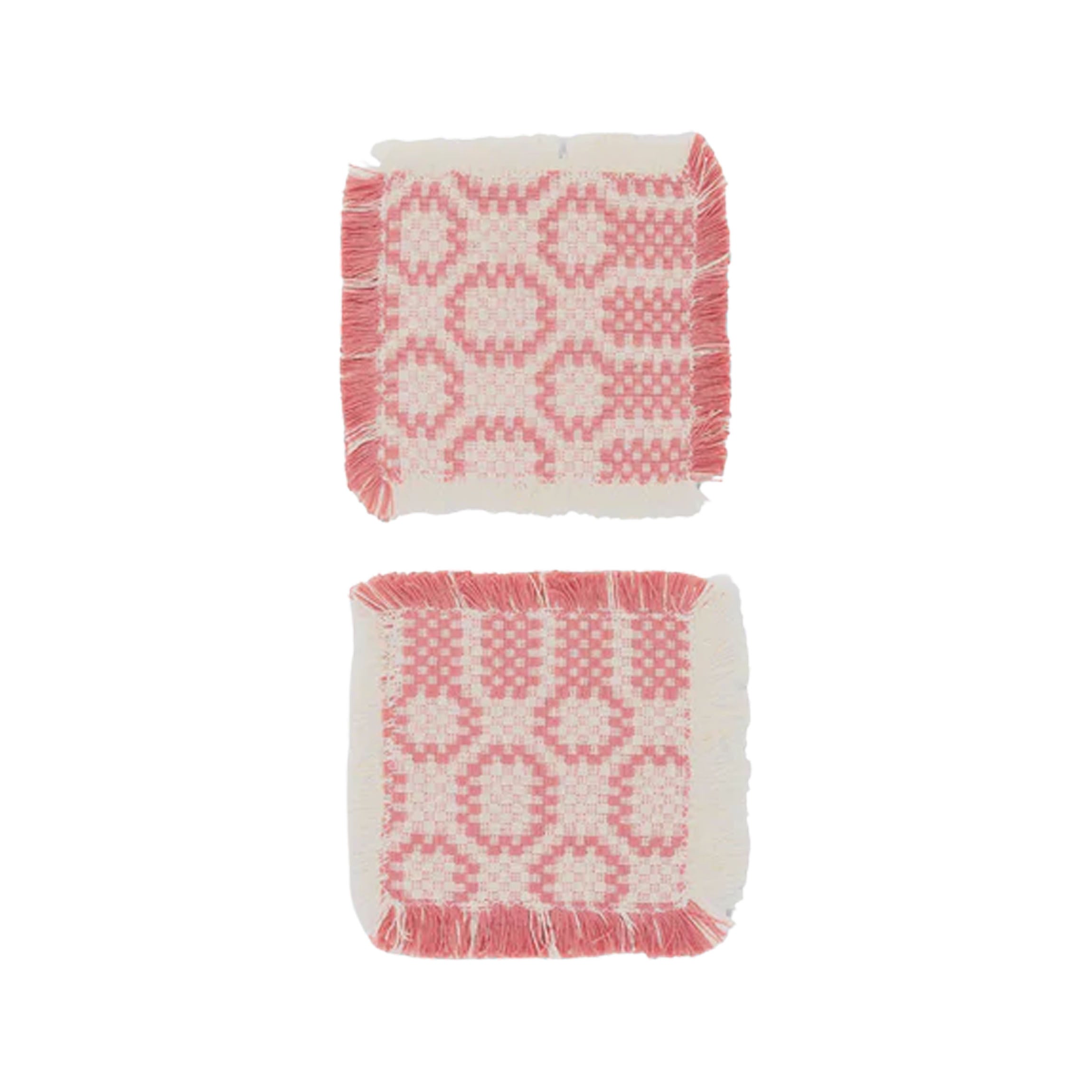 Lecce Coasters in Pink, Set of 2