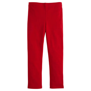 little english classic childrens clothing, girls stretchy red legging pull on style