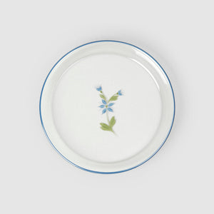 Les Bleuets Glass Bread Plate