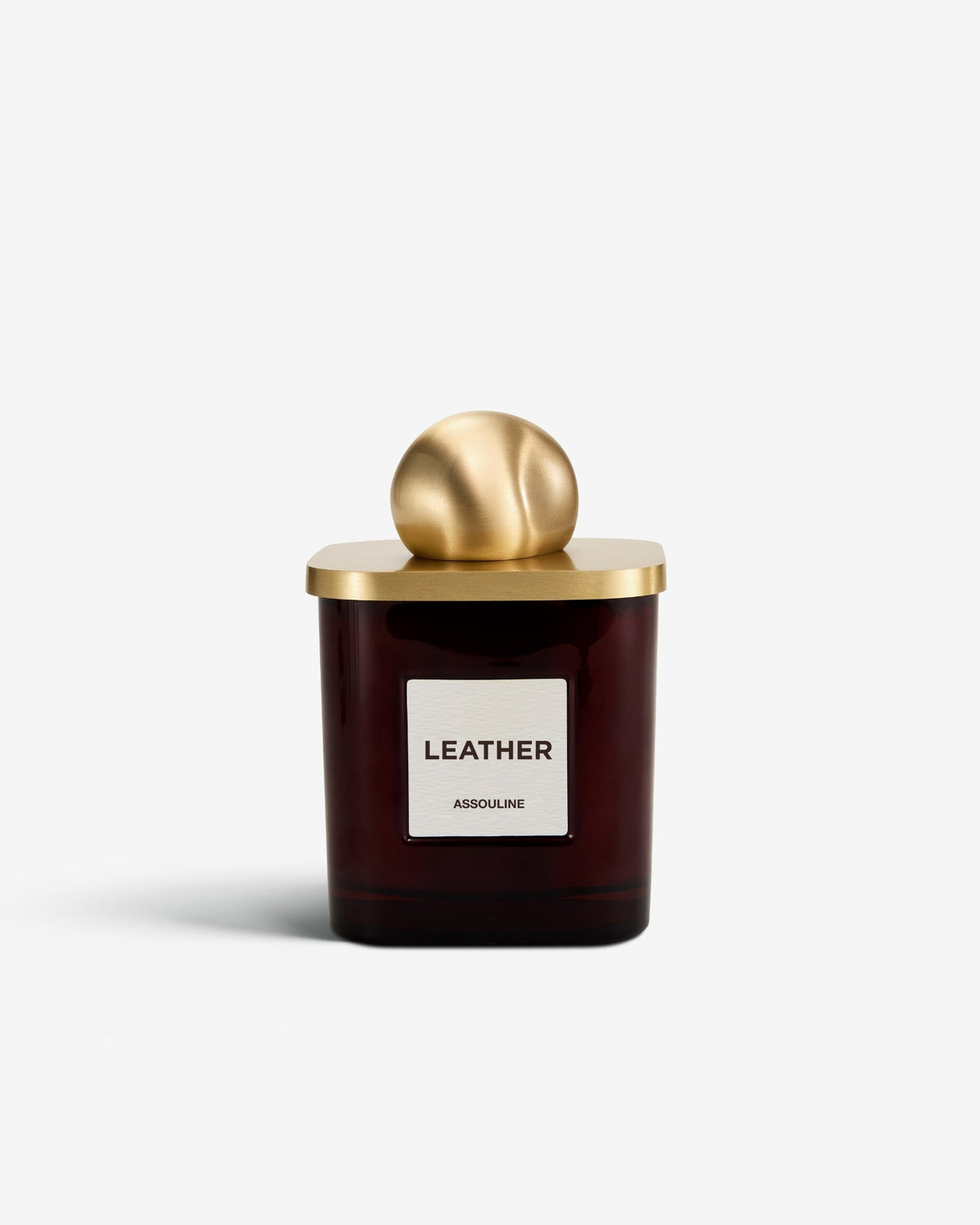 Library Candle in Leather
