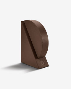 Right Cubist Bookend in Brown