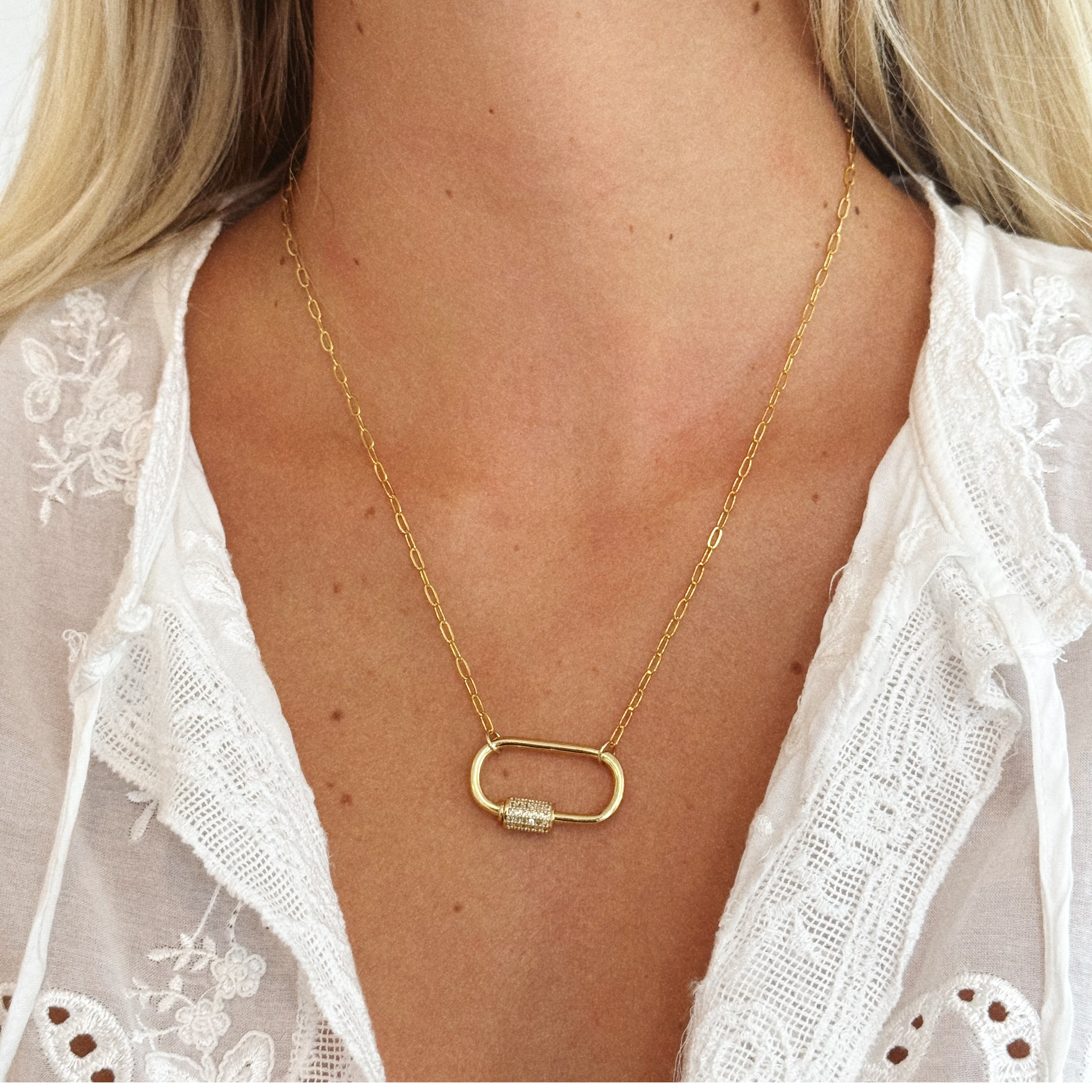 Lock Link Necklace