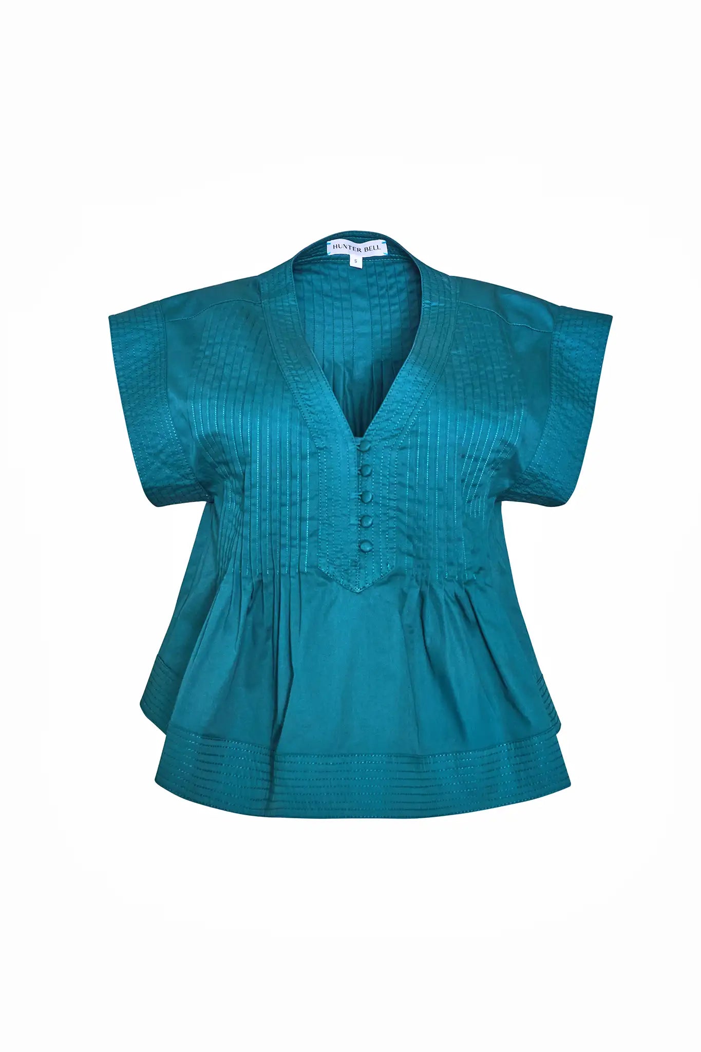 Lola Top in Petrol Green