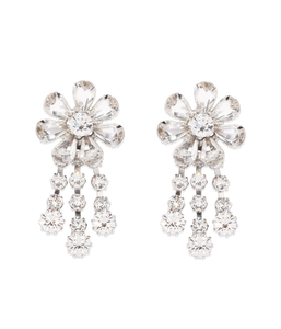 Frances Earrings in Crystal