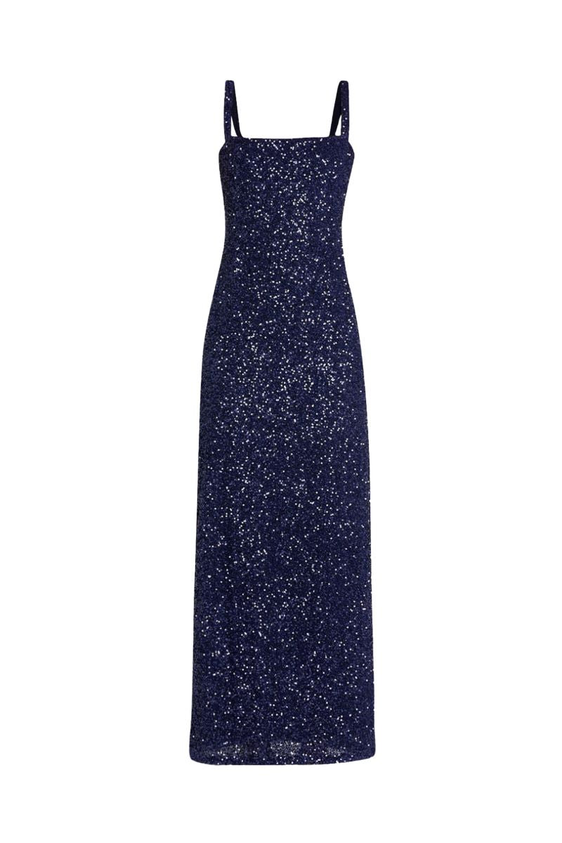 Luciernaga Dress in Navy