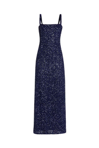 Luciernaga Dress in Navy