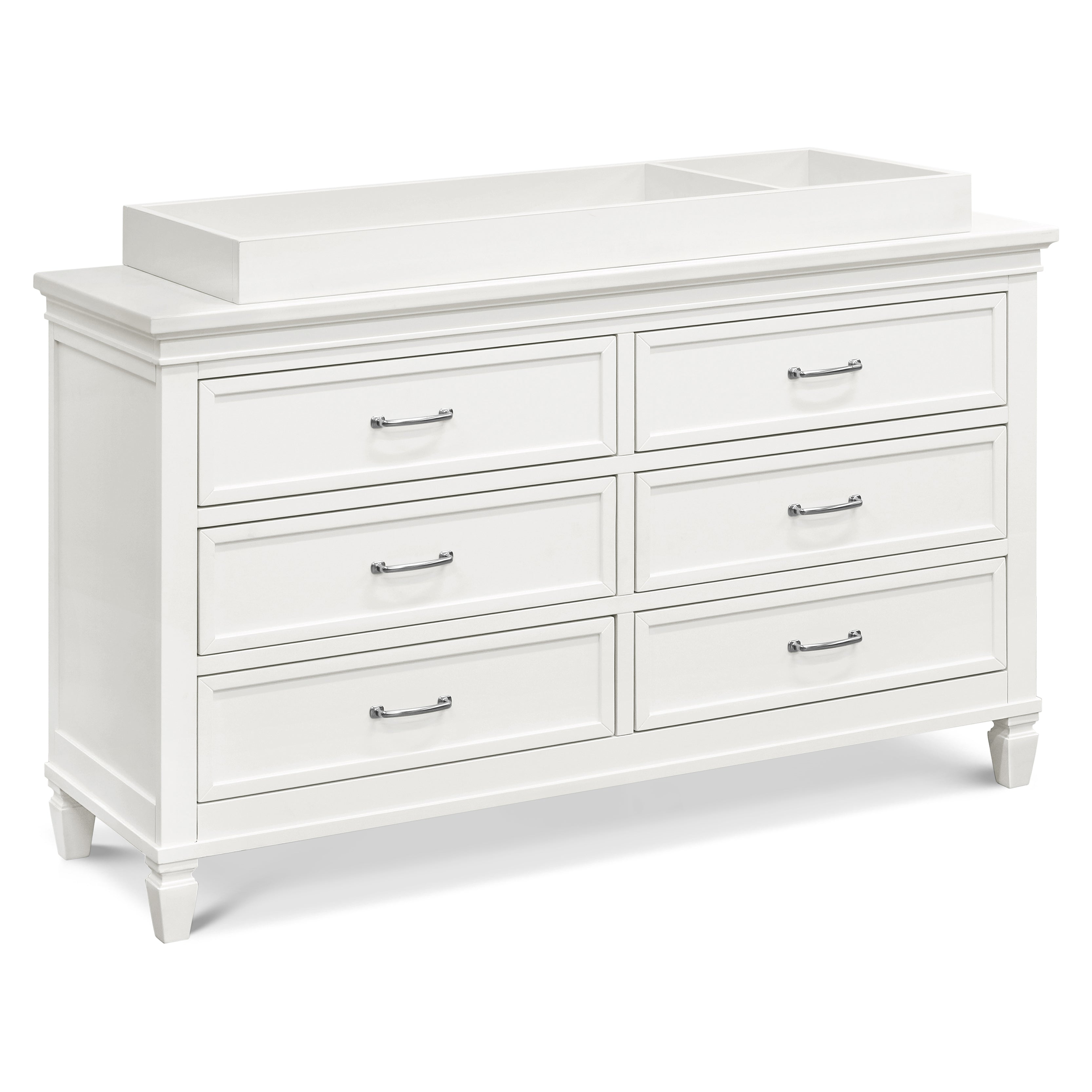 Darlington 6-Drawer Assembled Dresser in Warm White
