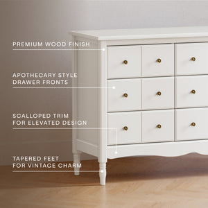 Liberty 9-Drawer Assembled Dresser in Warm White