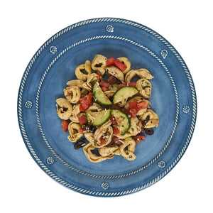 Berry & Thread Melamine Dinner Plate in Ocean, Set of 4