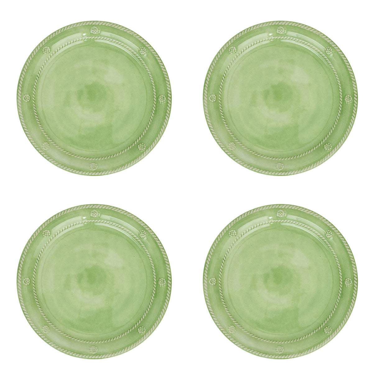 Berry & Thread Melamine Dessert/Salad Plate in Seagrass, Set of 4