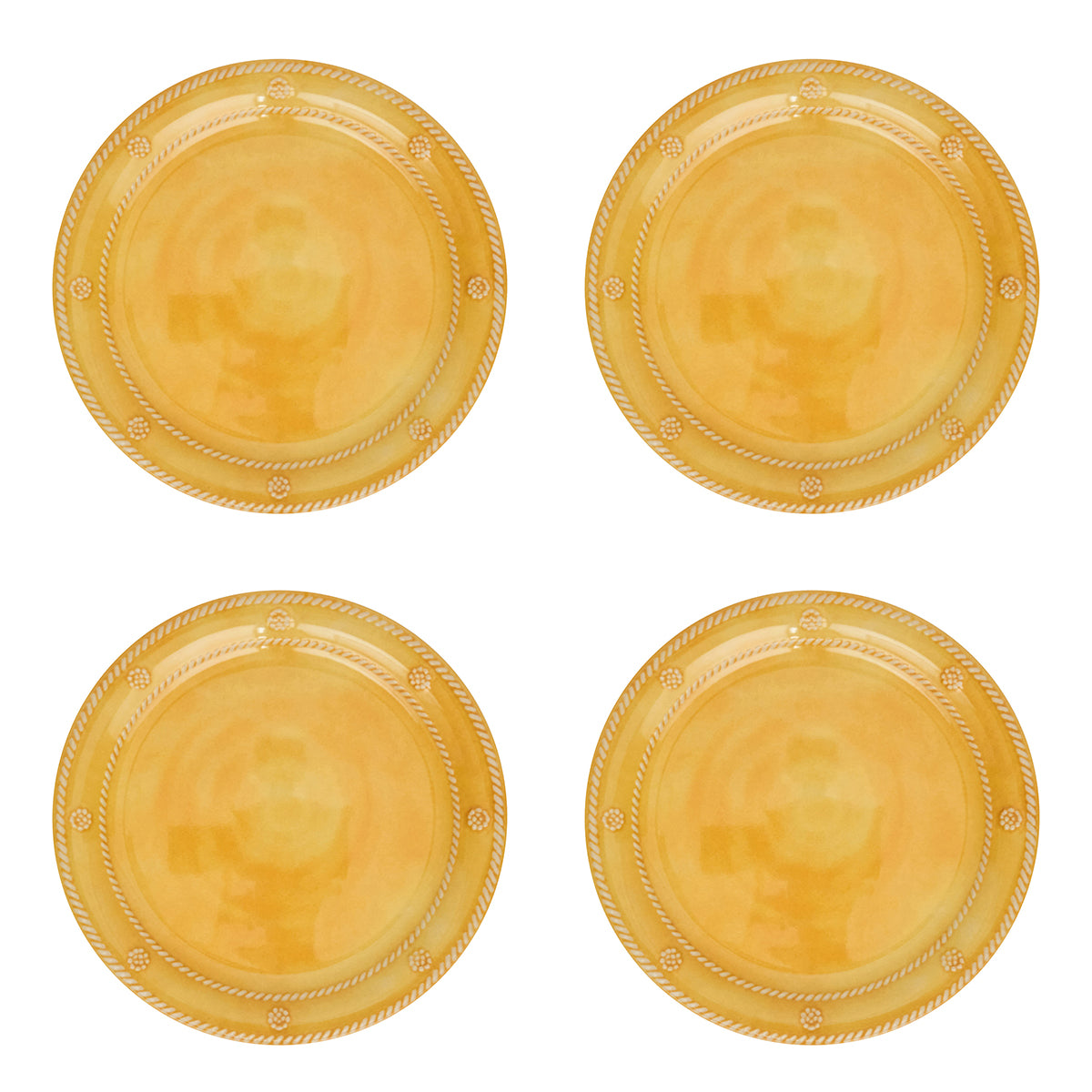 Berry & Thread Melamine Dessert/Salad Plate in Sunshine, Set of 4