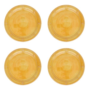 Berry & Thread Melamine Dessert/Salad Plate in Sunshine, Set of 4