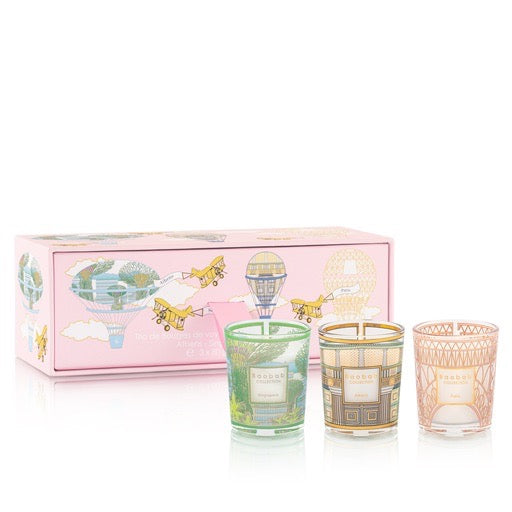 Trio Travel Candles My First Baobab Trio Singapore-Athens-Paris