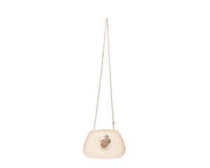 Tamu Clutch in Cream