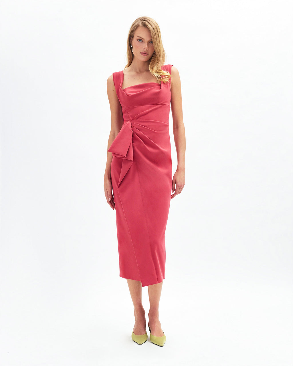 Mia Dress in Coral
