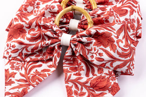 Heritage Sambourne Napkin Rings in Red, Set of 4