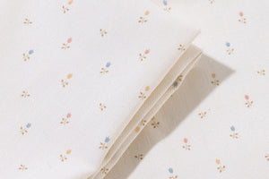 Petite Flower Garden Napkins in White, Set of 4